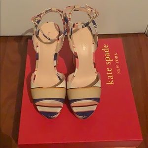 Kate Spade “Dellie” Wedge Multicolor Wedges